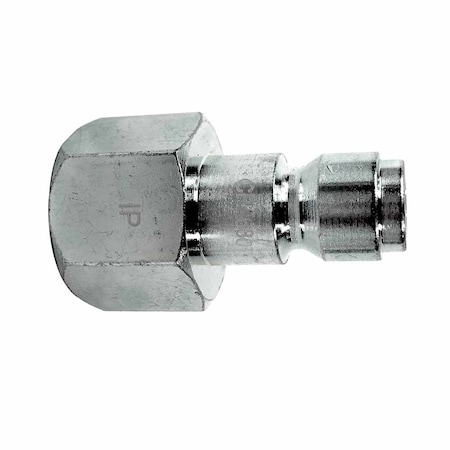 3/8 Inch Automotive Steel Coupler Plug X 1/2 Inch Female NPT, PK 50